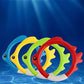 Carykon 8 Pieces of 4 Colors Diving Fish Ring Swimming Pool Toy Diving Retrieve Diving Training Practice Sea Fish Ring Throwing Game