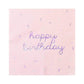 Harlow & Grey Sprinkles - Happy Birthday Napkins, 24 Napkin, Multi-Color Pack, Birthday, Kids Party, Baby’s Birthday - Disposable Paper Napkins