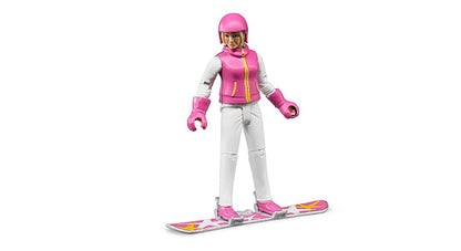 Bruder 60420 Snowboarder with Accessories, Toy Figure, Action Figure