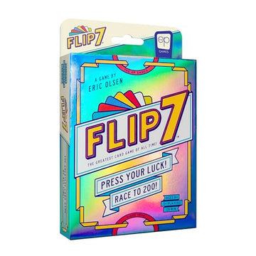 USAOPOLY Flip 7, The Ultimate Blend of Press Your Luck & Strategy, Fast-Paced Addictive Card Game,Quick to Learn & Easy to Teach,Perfect for Game