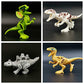 Toysvill Compatible Dinosaurs Mini Figures for Jurassic World Building Blocks Toys (Set of 20 Pieces) with Moving Parts. T Rex, Dragon Sword