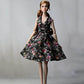 6pcs Fashion Countryside Floral Dress for 11.5" Doll Clothes Party Gown Outfits + 6 Pairs High Heel Shoes 1/6