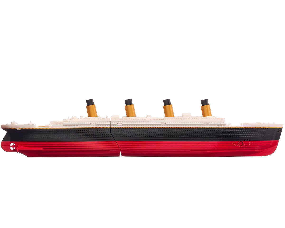 Large 16" Submersible Titanic Model Ship, Perfectly Balanced, Two-Stage Sinking, with Iceberg