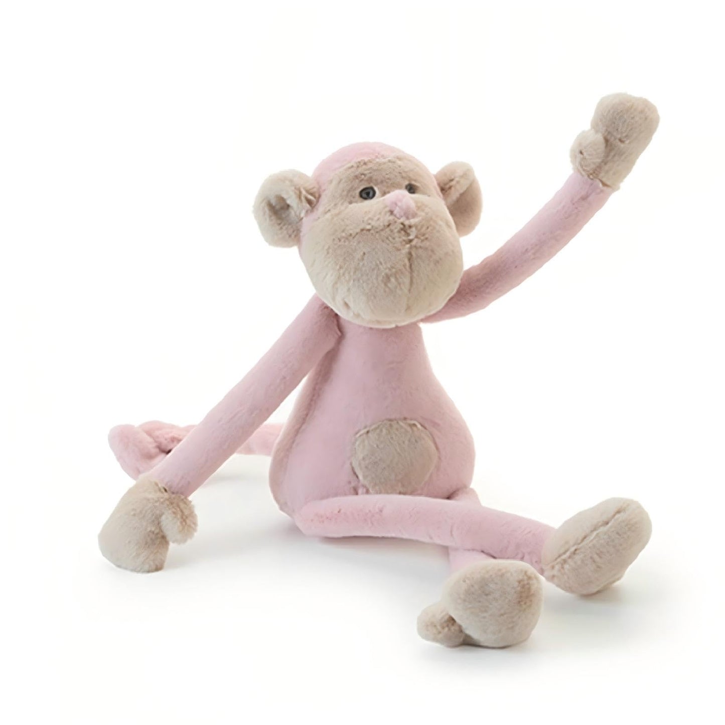 Stridewell 12in Pink Monkey Stuffed Animal Plush Toy, Soft Hugging Gift