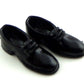 Melody Jane Dolls Houses House Miniature Shop Bedroom Accessory Mens Black Brogues Shoes Metal