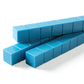 hand2mind Blue Plastic Base Ten Blocks Rods Set, Place Value Blocks, Counting Cubes, Base 10 Math Manipulatives, Teacher Supplies for Math Classroom