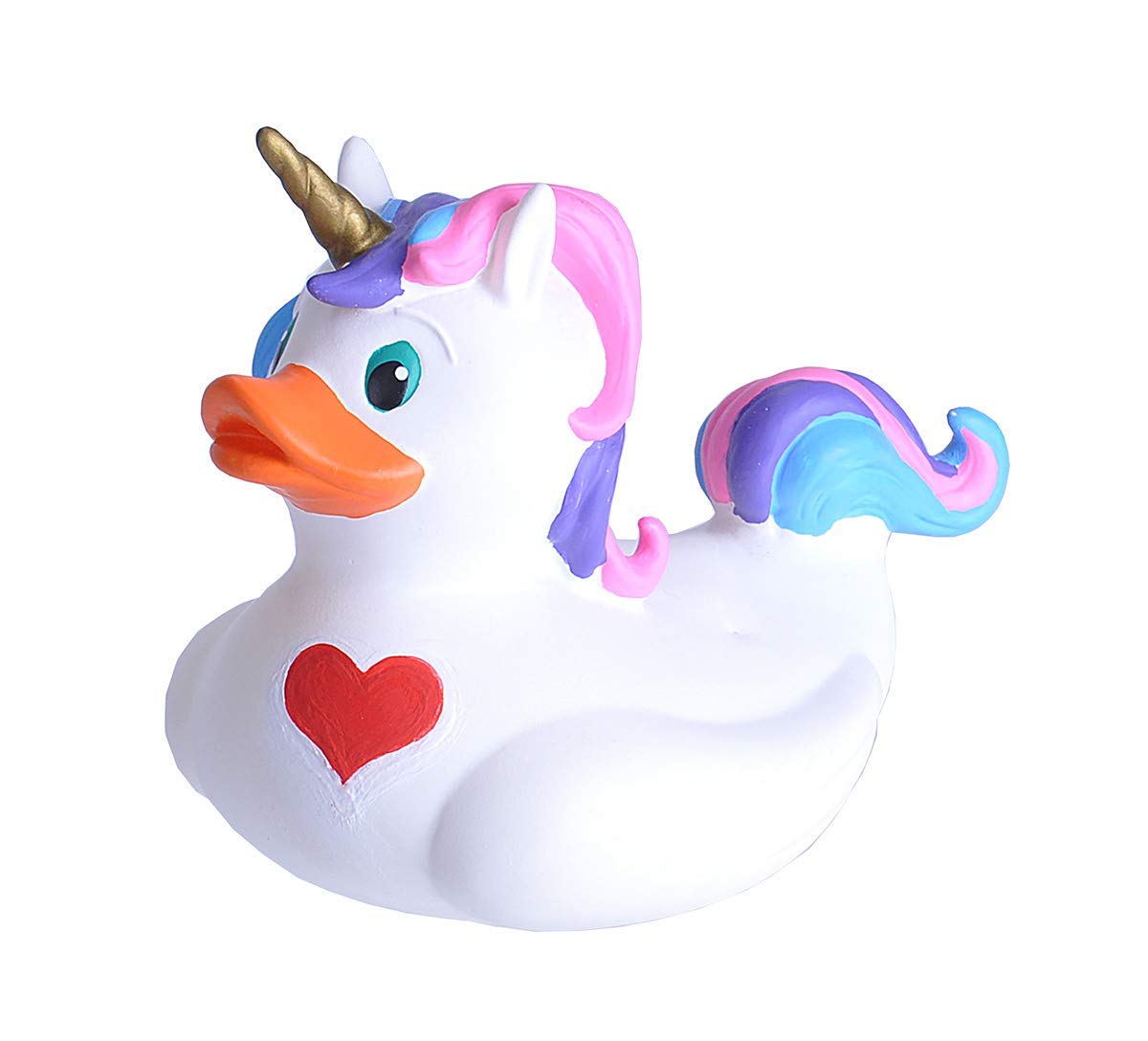 Wild Republic Rubber Duck Unicorn - 4"