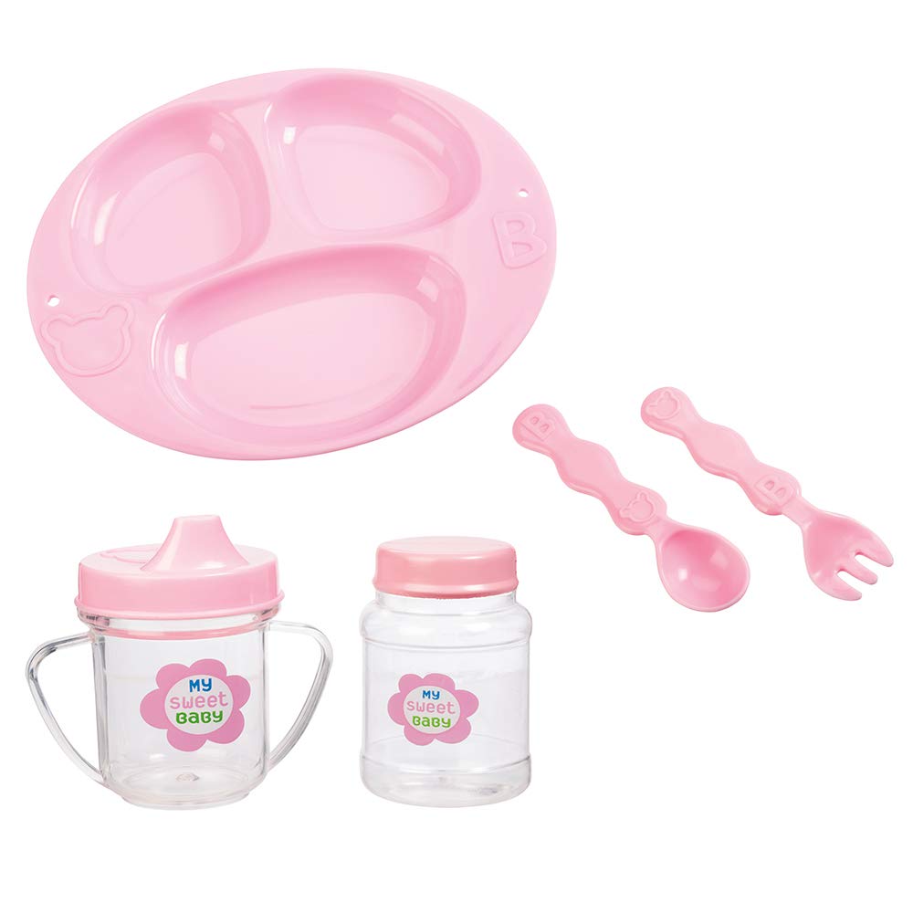 Toysmith Deluxe Baby Ensemble 12- Piece Doll Playset - 11 1/2" soft body doll with change of clothes (clothing may vary)