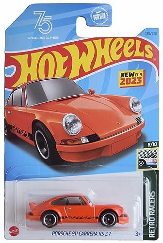 Hot Wheels Porsche 911 Carrera RS 2.7, Retro Racers 8/10 [Orange] 125/250