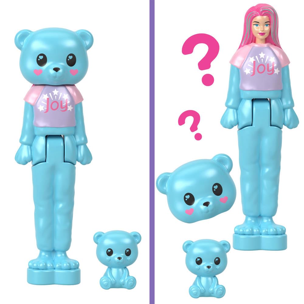 Barbie Mini Barbie Land 5-Pack Pop Reveal Dolls, 1.5-inch Mini Doll with Surprise Reveal & Sensory Play Piece (Styles May Vary)