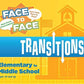 Harvest Time Partners Face to Face Transitions - Elementary to Middle School Conversation Game, Conversation Starters for Students, Parents,