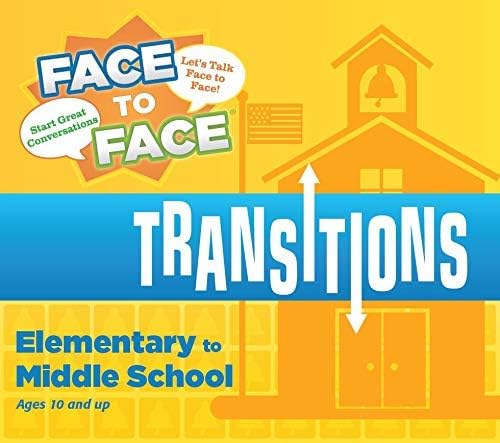 Harvest Time Partners Face to Face Transitions - Elementary to Middle School Conversation Game, Conversation Starters for Students, Parents,