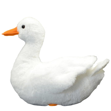 FRANKIEZHOU Realistic Cole Duck Stuffed Animal-White 12",Duck Plush Toy, Duck Stuffed Animal,Duck Plush Toy,Girl Toys,Gifts for Kids,Duck Decor