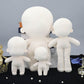 niannyyhouse 10cm 13cm 15cm 20cm 30cm 40cm Plush Doll Plain Glossy Standing Sitting Humanoid Stuffed Toys Dress Up Wearable Clothing (30cm-Without