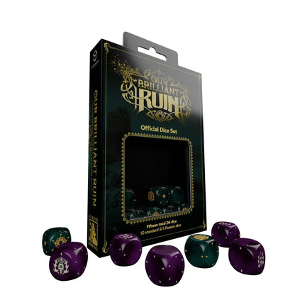 Our Brilliant Ruin Studio Hermitage RPG Dice Set, 15 D6 Dice