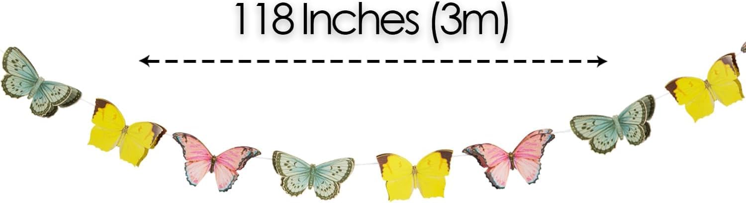 Talking Tables Fairy Bunting Banner | Great for Girls Tea Party, Birthday and Decor | Pink, Paper, 3M