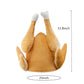 Tkocisa 4 Pack Thanksgiving Plush Turkey Hats Roasted Turkey Hats, Thanksgiving Hat Thanksgiving Halloween Turkey Costume Funny Hat For Role Play