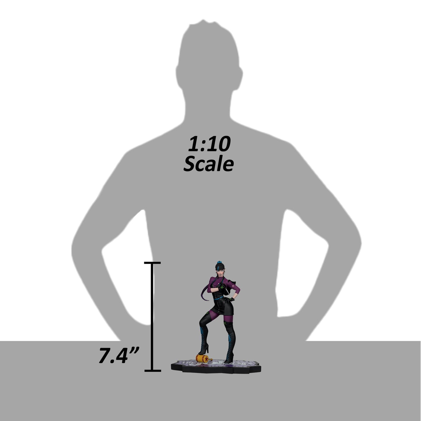 McFarlane Toys - DC Direct Punchline by Stanley Artgerm Lau (The Joker Purple Craze) 1:10 Scale Resin Statue