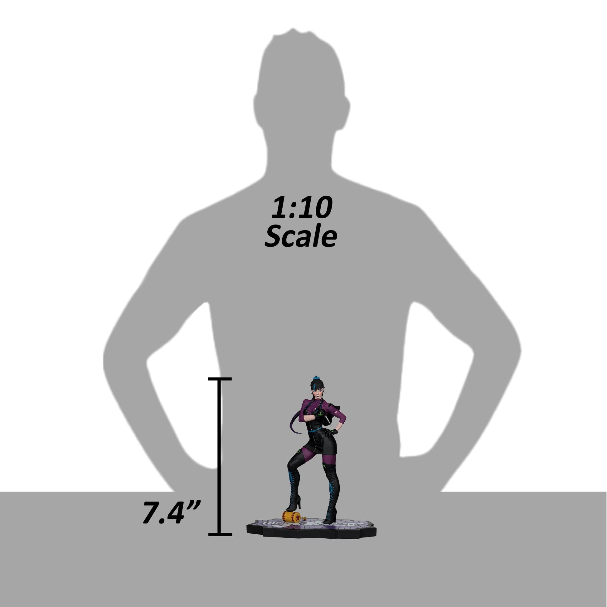 McFarlane Toys - DC Direct Punchline by Stanley Artgerm Lau (The Joker Purple Craze) 1:10 Scale Resin Statue