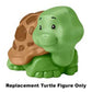 Replacement Part for Fisher-Price Little People Safari Animal Friends Playset - GFL22 ~ Replacement Green and Brown Turtle Figure