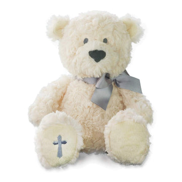 DEMDACO The Lord's Prayer Bear - Religious Plush Toy for Calming Comfort - Prayer Bear Plush - Spiritual Gift for Kids - Bedtime Hug Toy - Air Dry