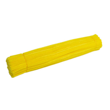 Pipe Cleaners, 100 Pack Chenille Stems, Colorful Craft Supplies for Kids and DIY Projects (Dark Yellow)