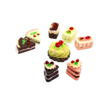 SXFSE Dollhouse Decoration Accessories,1/12 Scale Miniature Dollhouse Accessories Decoration Mini Cake