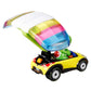 Hot Wheels 1:64 Mario Kart - Yoshi in Standard Kart with Parafoil Die Cast