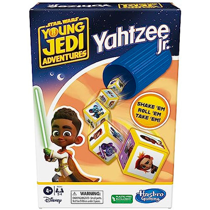 Hasbro Gaming Yahtzee Jr. Star War: Young Jedi Adventures Edition Board Game for Kids | Ages 4+ | 2-4 Players | Counting and Matching Games