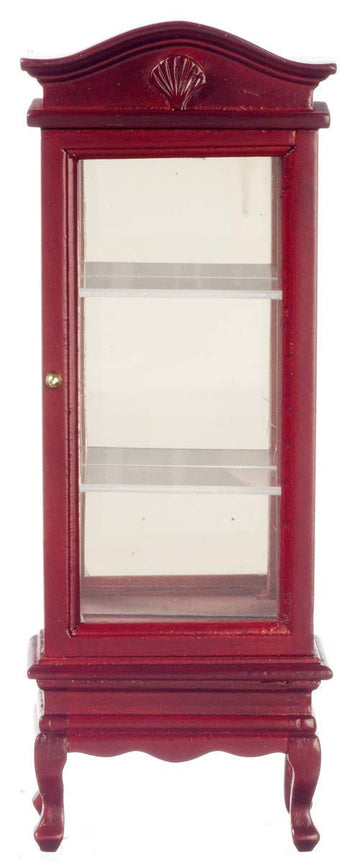 Dollhouse Miniature 1:12 Scale Mahogany Display Cabinet #T3304