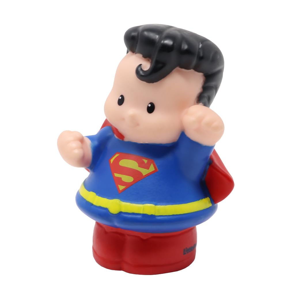 Fisher-Price Replacement Part for Collectible Little People Superheroes Super-Friends Playset W6157 - Replacement Figure Inspired by Superman