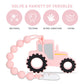 Baby Tractor Teething Toys,Food Grade Silicone Teether with One-Piece Pacifier Clip Holder,Baby Gift,Highly Effective Pain Relief for 3 Months+ Boy