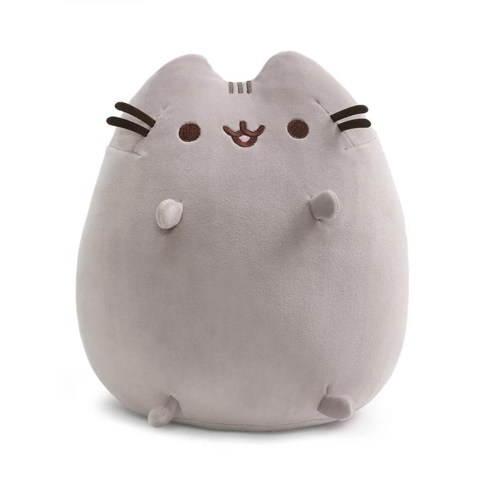 GUND Pusheen Sitting Pose Squisheen 11-Inch Squishy Plush Toy; Ages 8+