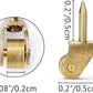 10 Pcs Gold Dollhouse Miniature Gold Pulley Decorations, 1/12 Scale DIY Accessories?Dollhouse Decor Shooting Props