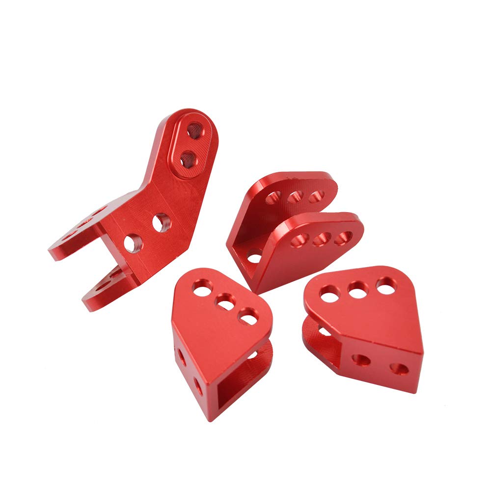 RER11414 Aluminium Front Rear Axle Lower Link Mount for Redcat GEN8 RER11337 RER11414 (Red)