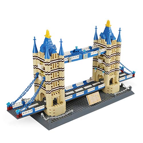 Apostrophe Games Tower Bridge Building Block Set - 1,052 Pieces London Tower Bridge Model Building Blocks for Adults and Kids - Architecture Kit