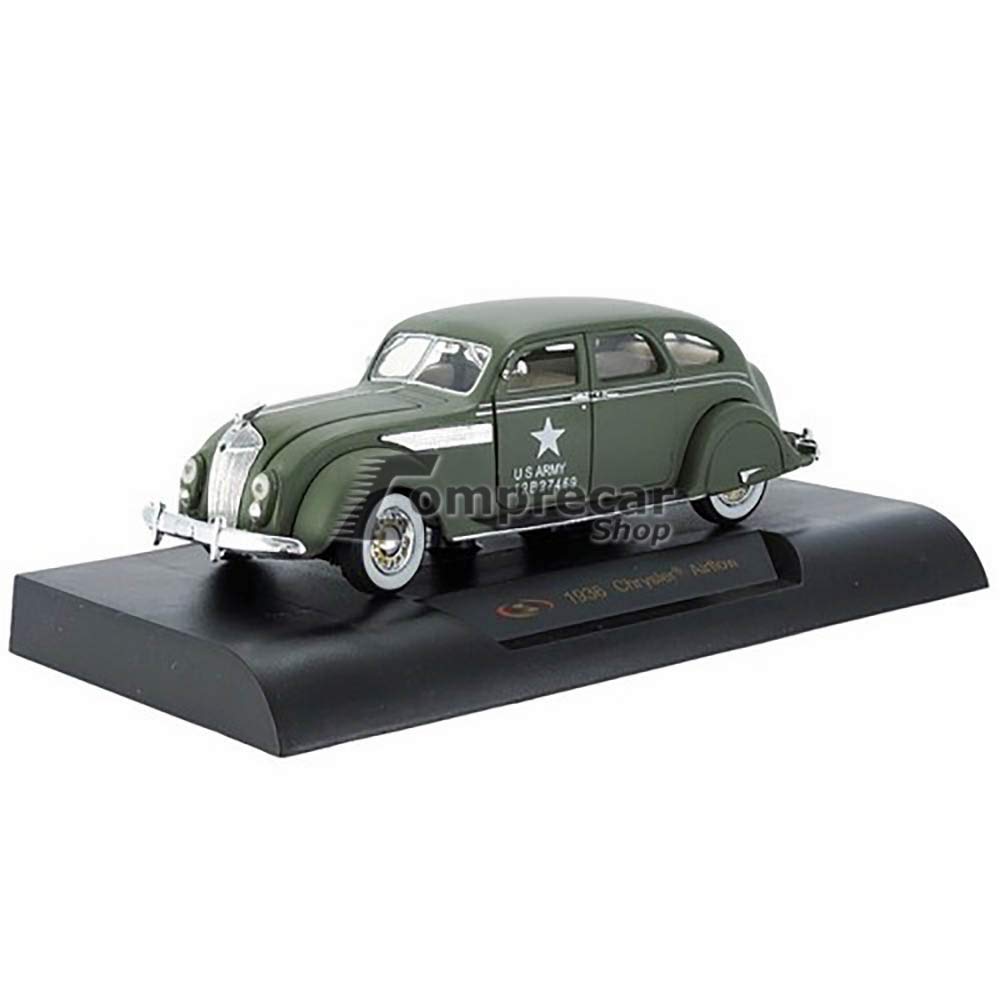 1936 Chrysler Airflow Army Green 1/32 Diecast Model Car by Signatrure Models