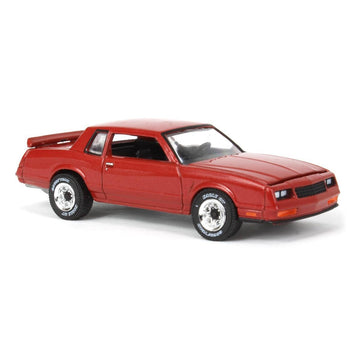 Greenlight 1/64 1985 Chevrolet Monte Carlo SS, Burgundy, Midwest Diecast 51566-A