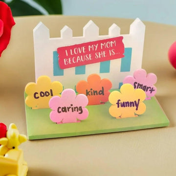 Fun Express I Love My Mom Because Craft Kit (Makes 12) Mother's Day Gifts for Kids