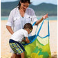 Cafurty Extra Large Mesh Beach Bag Tote Bag Beach Necessaries Stay Away from Sand, Large Netted Beach Bag for Holding Toys