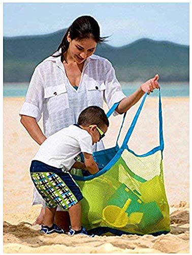 Cafurty Extra Large Mesh Beach Bag Tote Bag Beach Necessaries Stay Away from Sand, Large Netted Beach Bag for Holding Toys