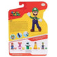 Super Mario Luigi 4 Inch Action Figure with 1-Up Mushroom