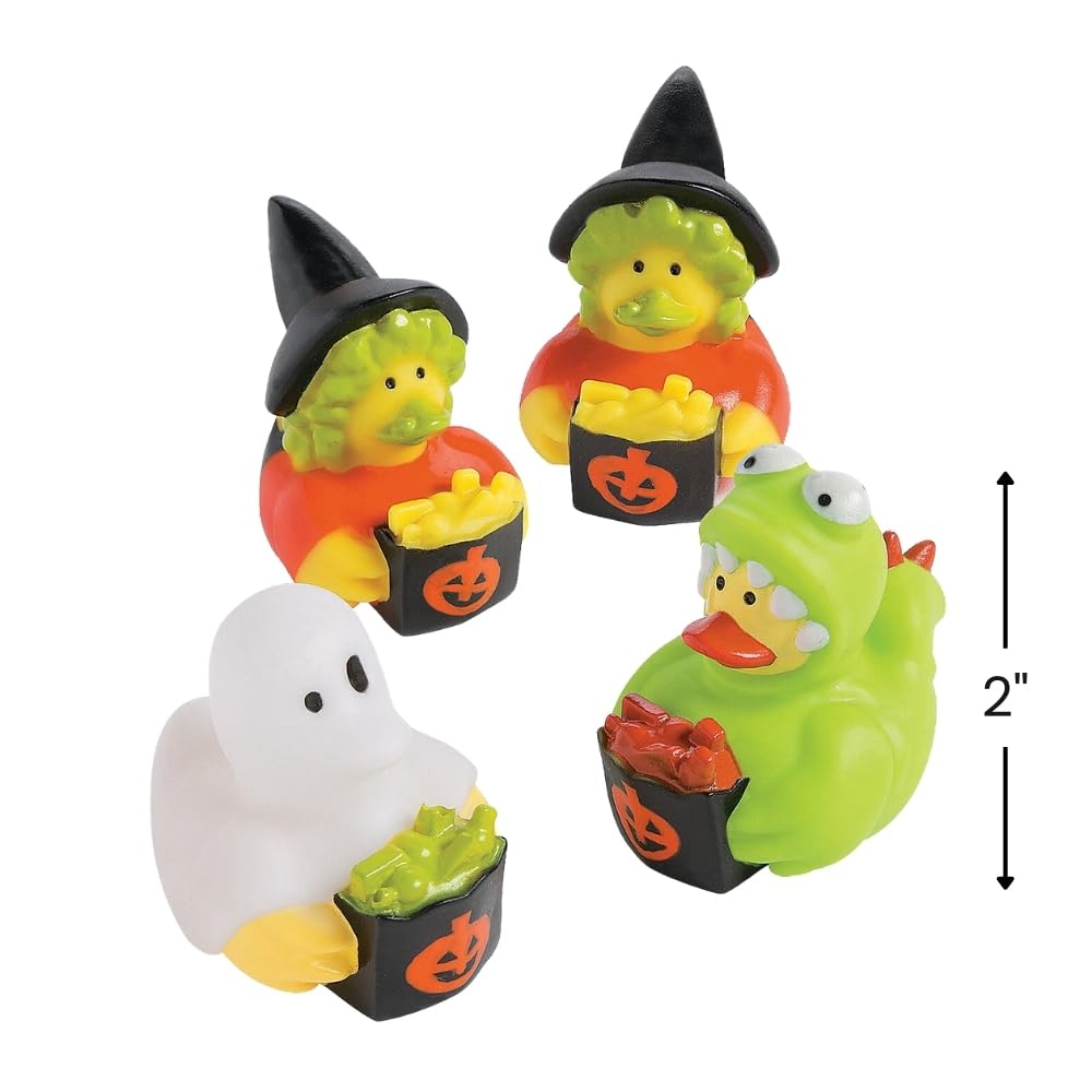 Trick Or Treat Halloween Costume Rubber Ducks Duckies - 12 Pieces