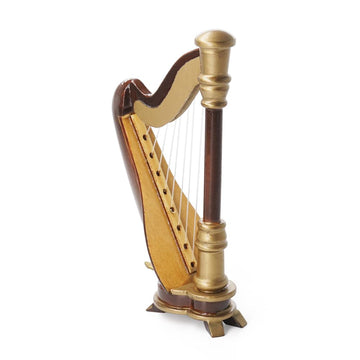 Odoria 1/12 Miniature Harp Dollhouse Musical Instruments Accessories