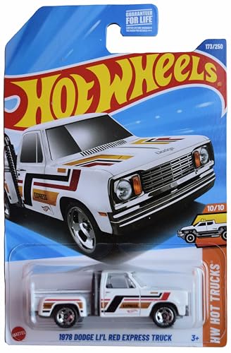 Hot Wheels 1978 Dodge Li'l Red Express Truck, HW Hot Trucks 10/10 [White] 173/250