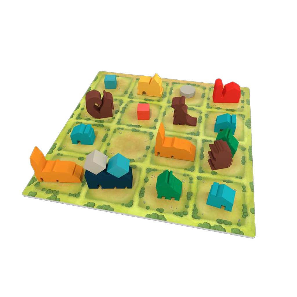 AEG Tiny Towns: Villagers Expansion | Talented Creatures Have Come to Visit | Adds Villagers, New Buildings & Monuments | 1-6 Players | Ages 14+