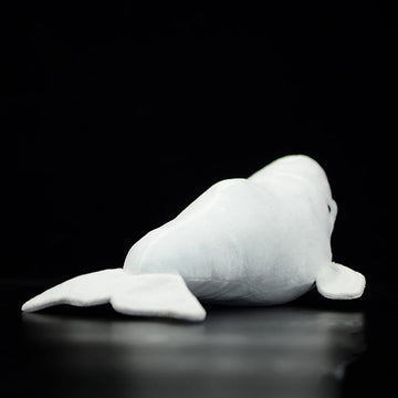 Frankiezhou Home Beluga Whale Plush Toy - Realistic 20.5" Grey Lifelike Frilled Six Gill Shark Stuffed Toy, Super Soft Sea Creatures Sharks Model