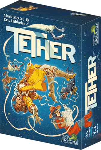 How To Steam Broccoli Tether - 2 Player Game for Adults - Small Box Makes it the Perfect Travel Board Game - Unique Mirror Deck Gameplay Where