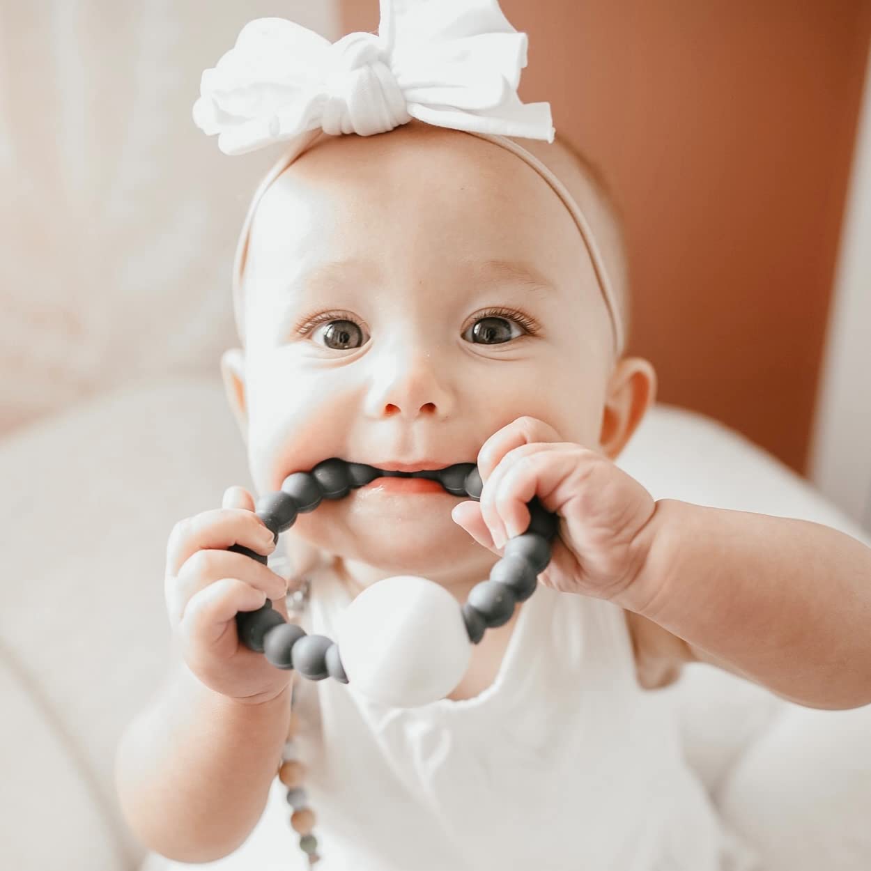 Ryan & Rose Cutie Teether Rattle (Blue)