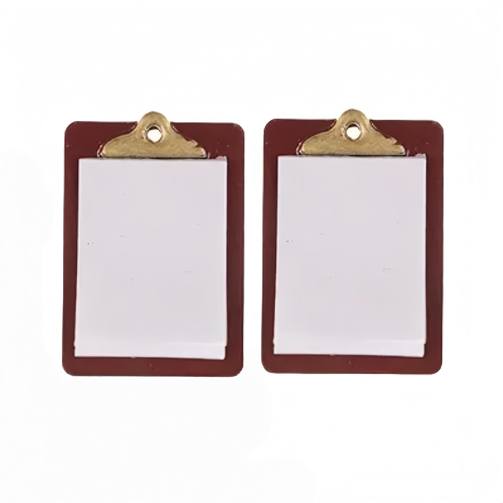 2Pcs 1/12 Miniature Clipboard Dollhouse Decoration Accessories Dollhouse Décor, Accessories